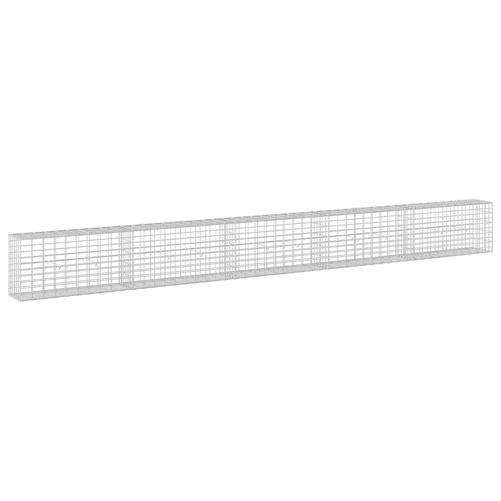 vidaXL Gabion z drutu 3,5 mm i siatką 5x10 cm 500x30x50 cm