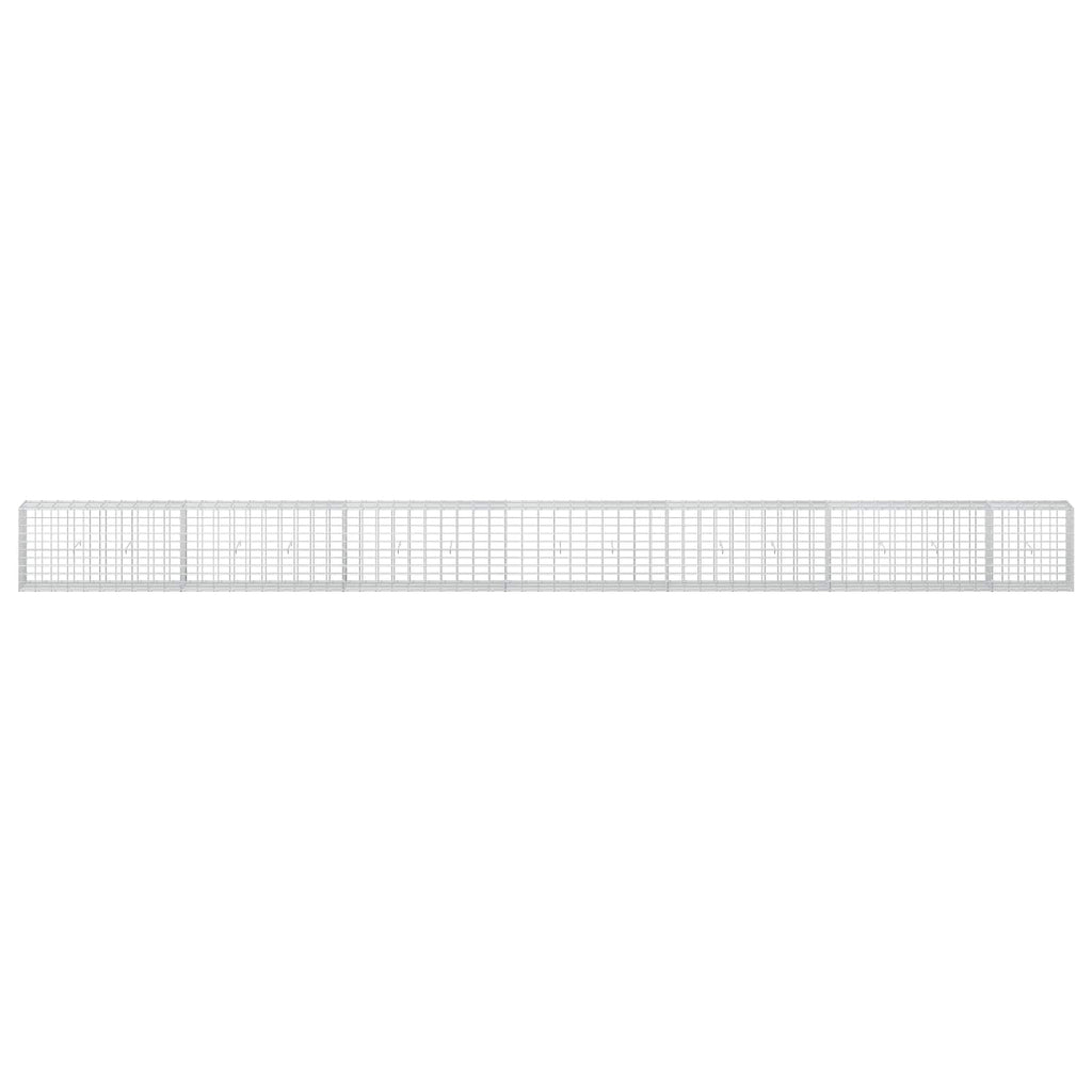 vidaXL Gabion z drutu 3,5 mm i siatką 5x10 cm 650x30x50 cm