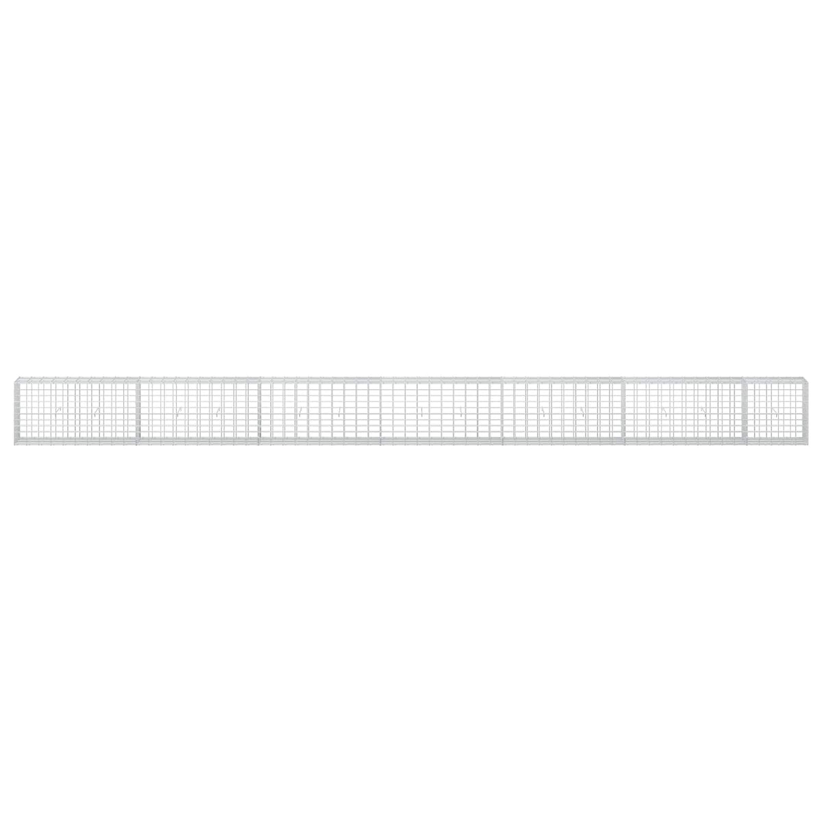 vidaXL Gabion z drutu 3,5 mm i siatką 5x10 cm 650x30x50 cm