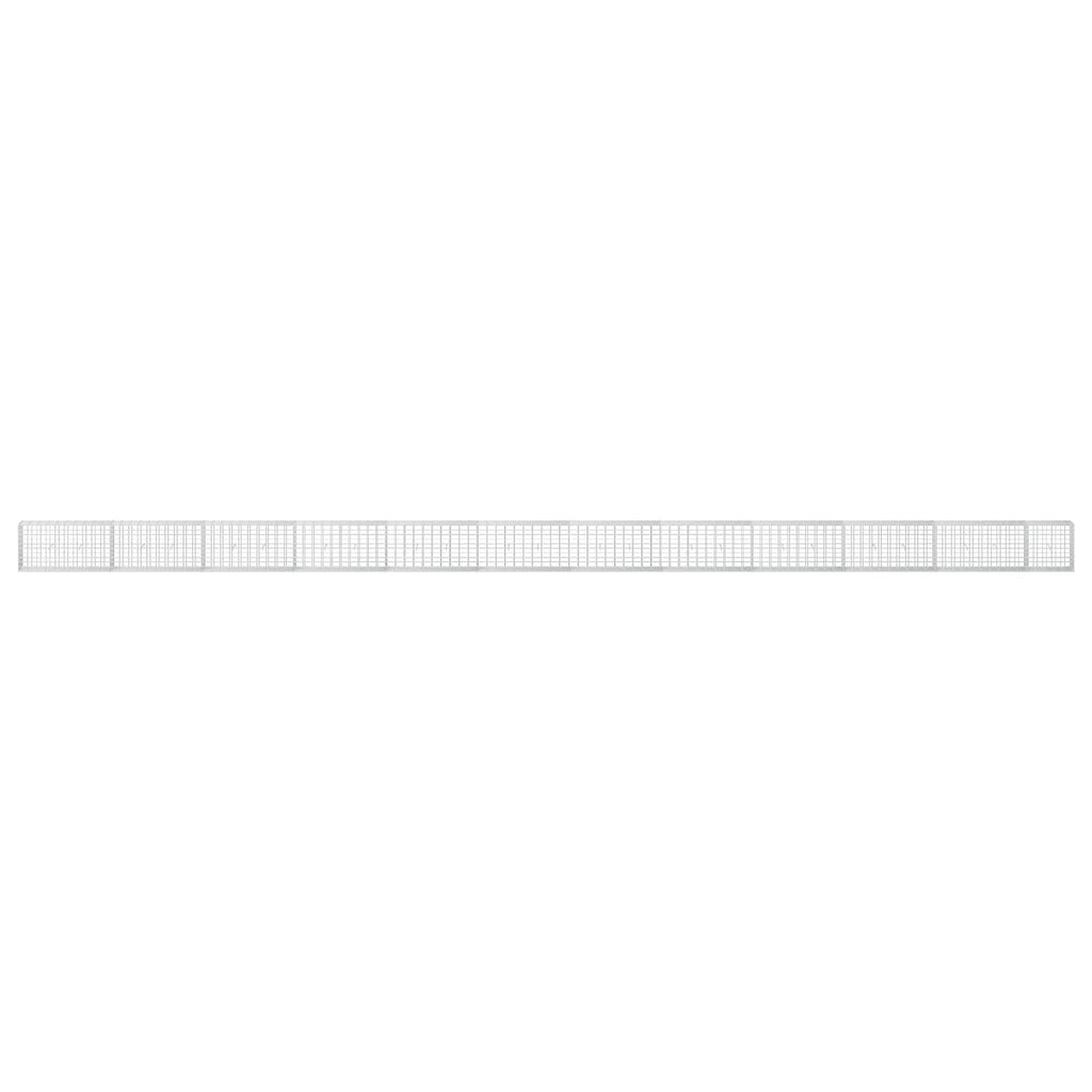 vidaXL Gabion z drutu 3,5 mm i siatką 5x10 cm 1150x30x50 cm