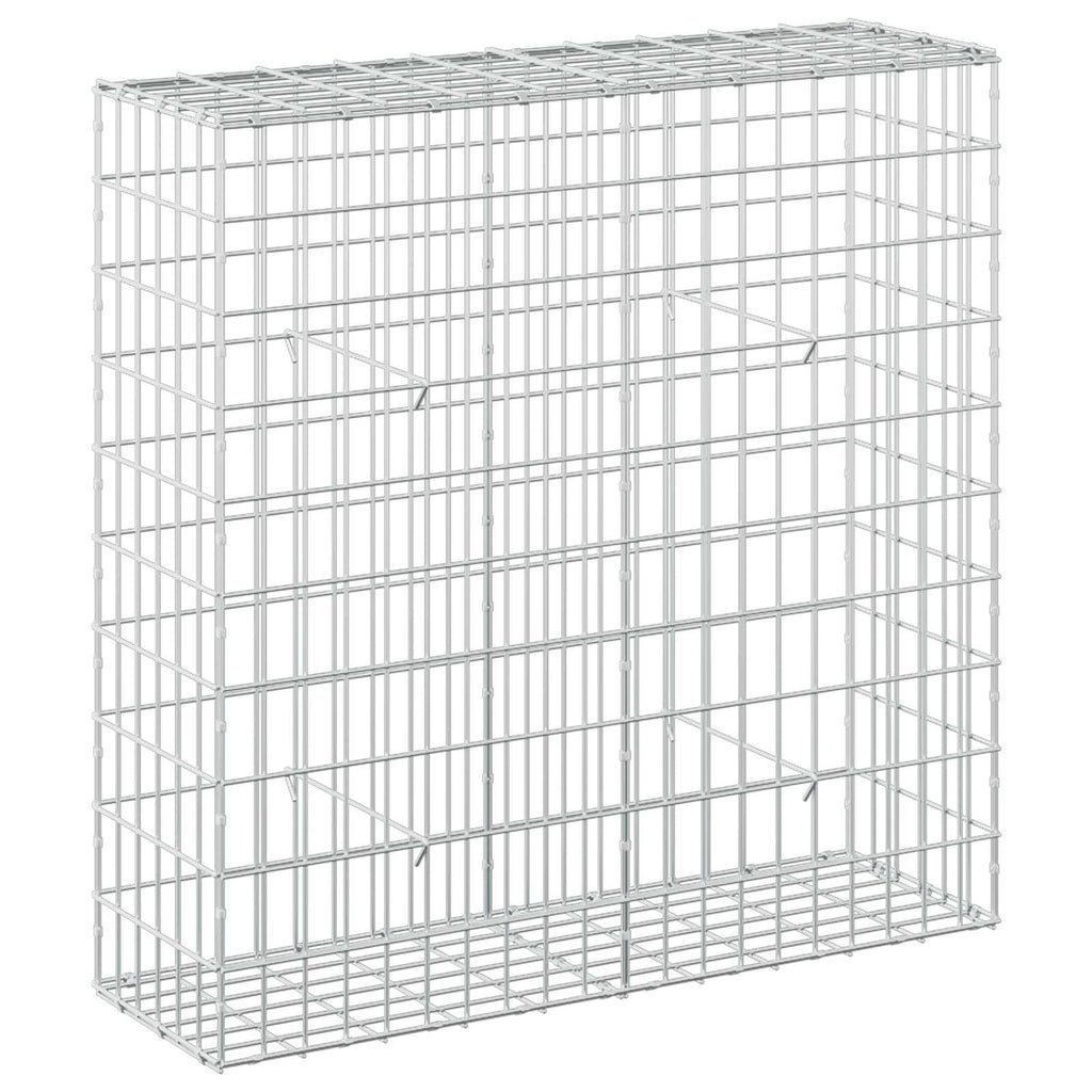 vidaXL Gabion z drutu 3,5 mm i siatką 5x10 cm 100x30x100 cm