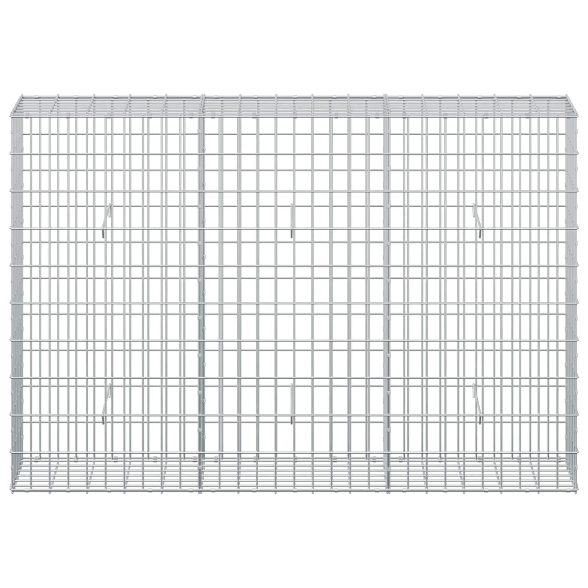 vidaXL Gabion z drutu 3,5 mm i siatką 5x10 cm 150x30x100 cm