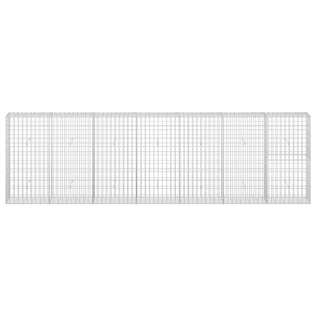 vidaXL Gabion z drutu 3,5 mm i siatką 5x10 cm 350x30x100 cm
