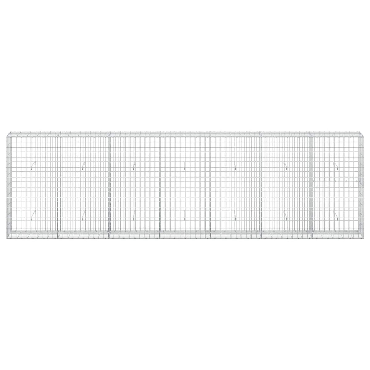 vidaXL Gabion z drutu 3,5 mm i siatką 5x10 cm 350x30x100 cm