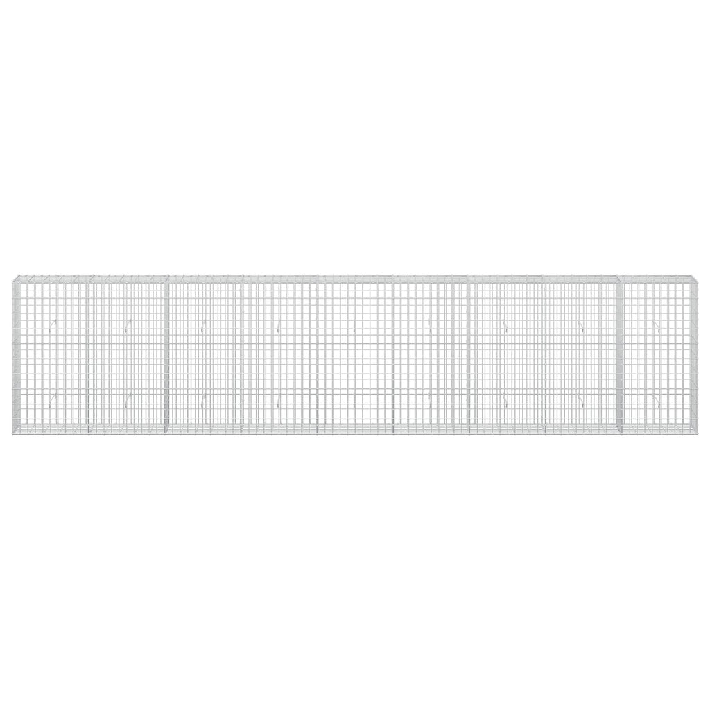 vidaXL Gabion z drutu 3,5 mm i siatką 5x10 cm 450x30x100 cm