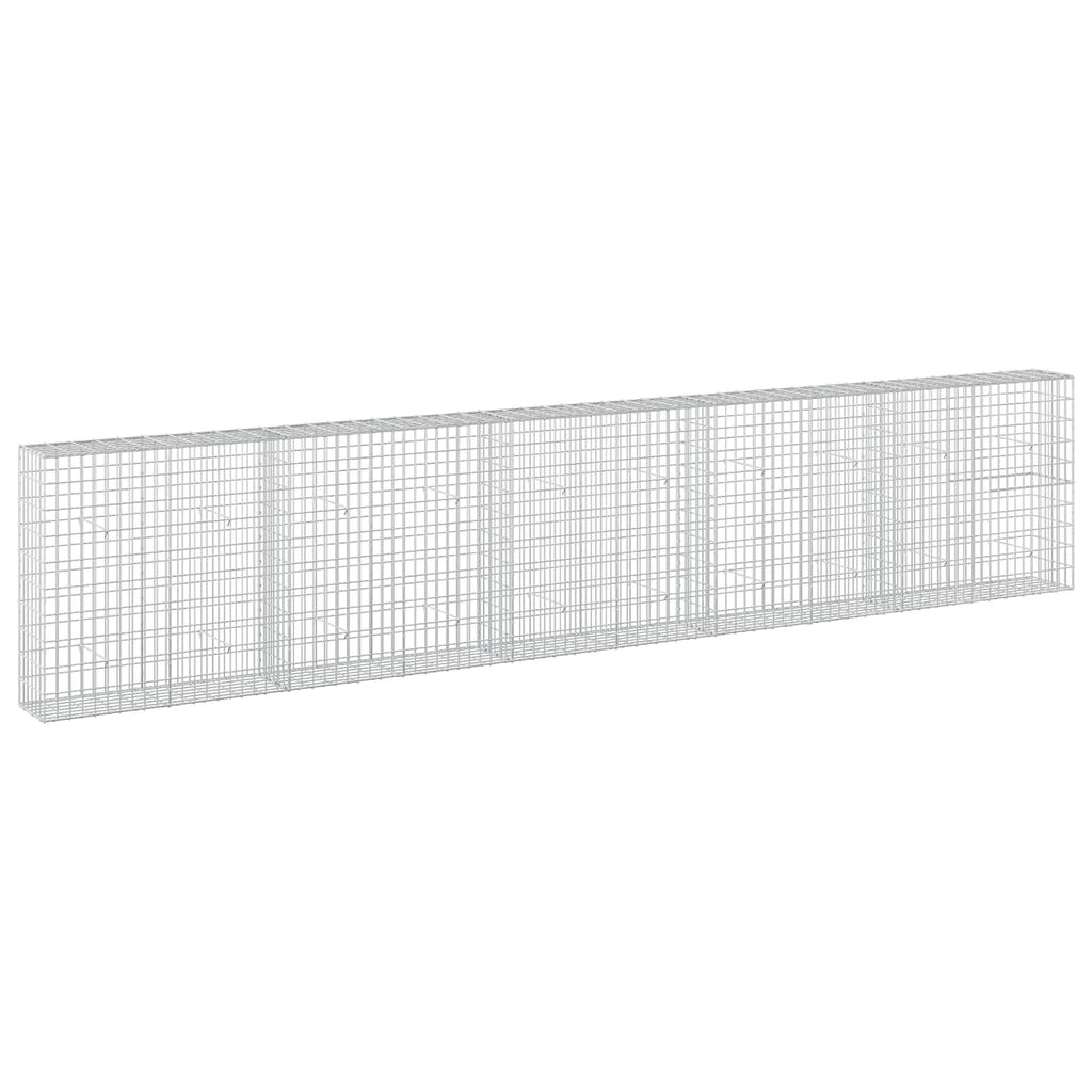vidaXL Gabion z drutu 3,5 mm i siatką 5x10 cm 500x30x100 cm