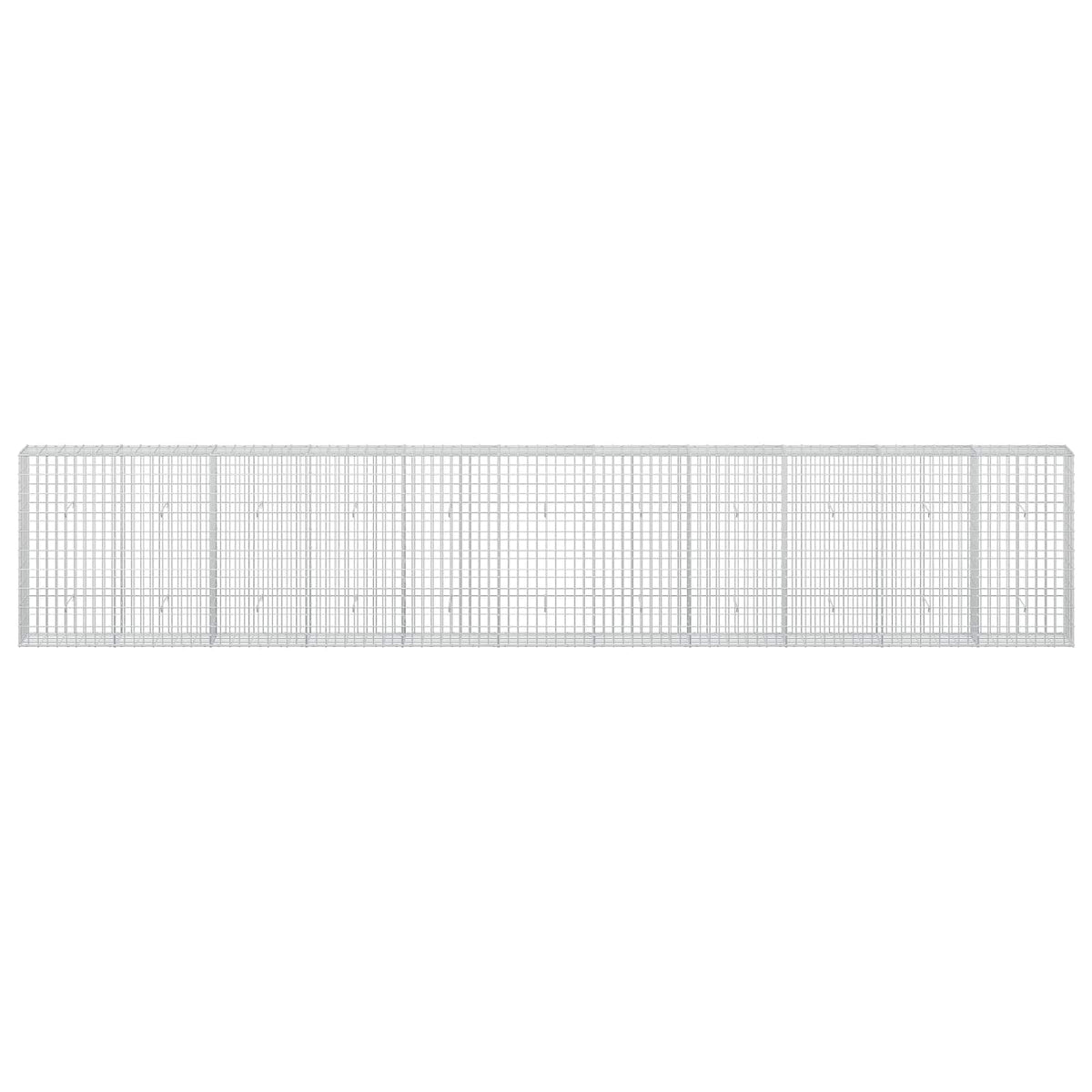 vidaXL Gabion z drutu 3,5 mm i siatką 5x10 cm 550x30x100 cm