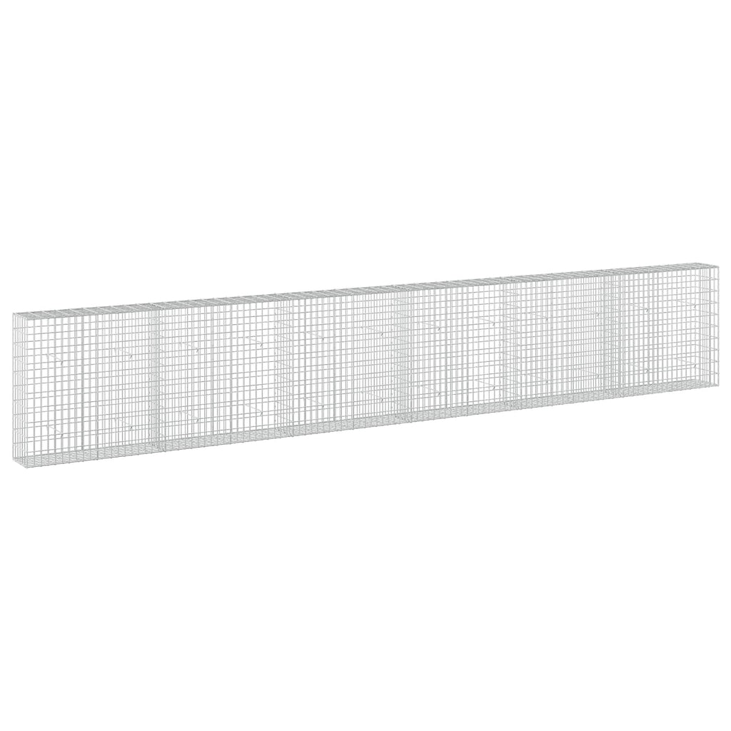 vidaXL Gabion z drutu 3,5 mm i siatką 5x10 cm 600x30x100 cm
