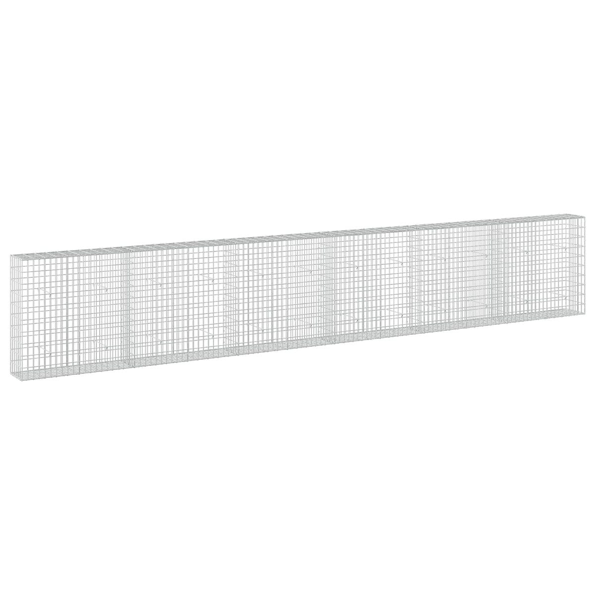 vidaXL Gabion z drutu 3,5 mm i siatką 5x10 cm 600x30x100 cm