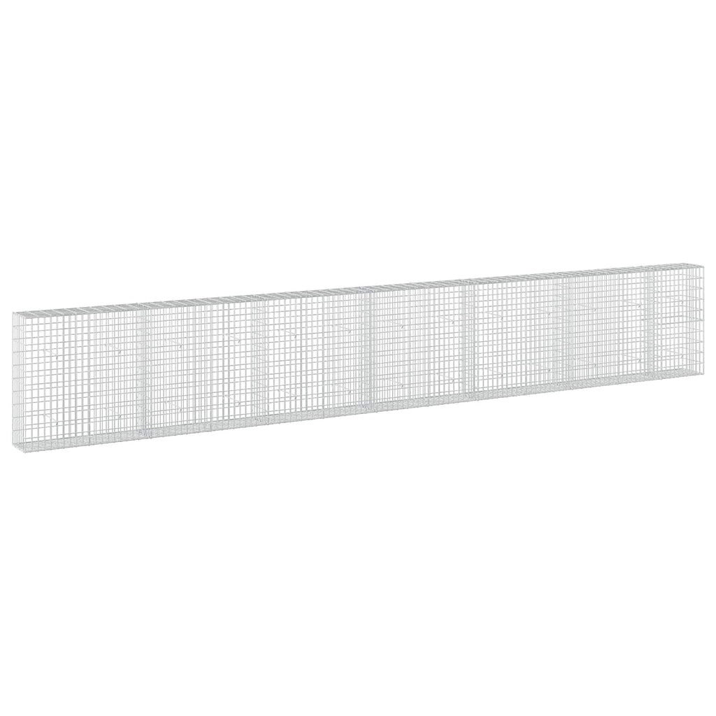vidaXL Gabion z drutu 3,5 mm i siatką 5x10 cm 650x30x100 cm