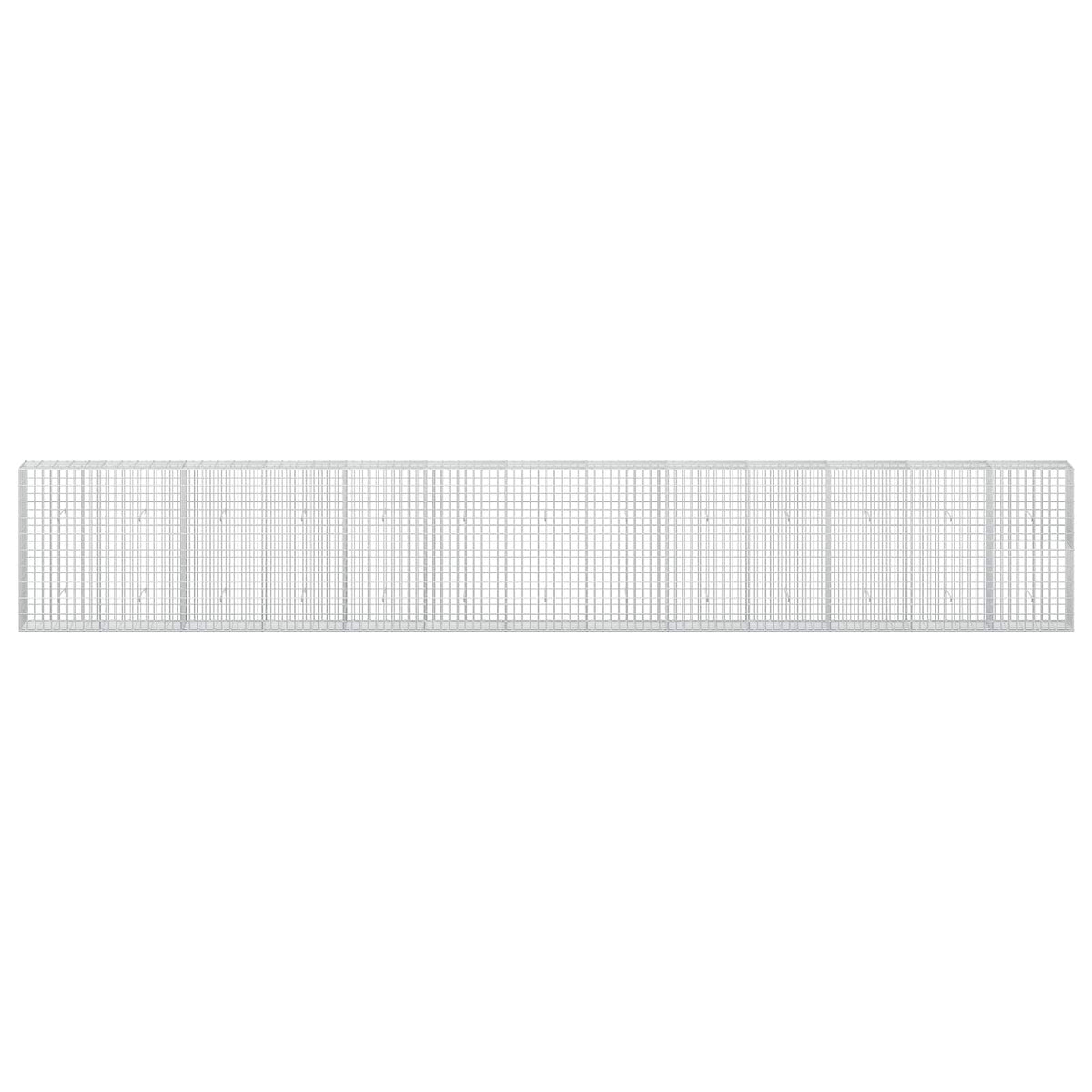 vidaXL Gabion z drutu 3,5 mm i siatką 5x10 cm 650x30x100 cm