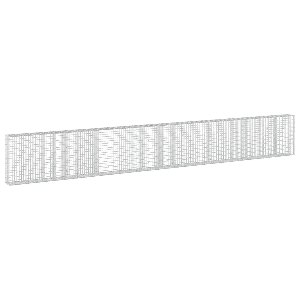 vidaXL Gabion z drutu 3,5 mm i siatką 5x10 cm 750x30x100 cm