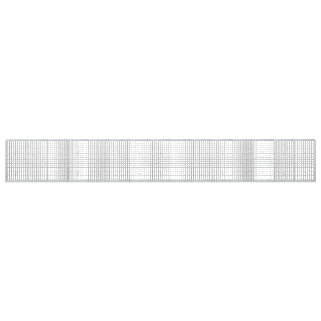 vidaXL Gabion z drutu 3,5 mm i siatką 5x10 cm 750x30x100 cm