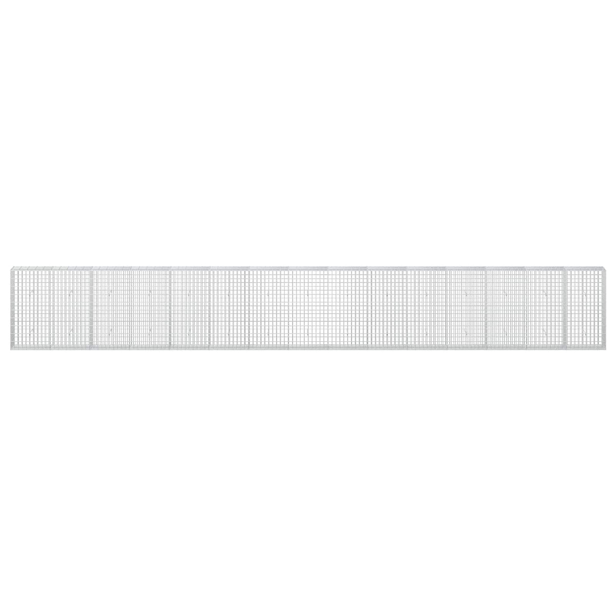 vidaXL Gabion z drutu 3,5 mm i siatką 5x10 cm 750x30x100 cm