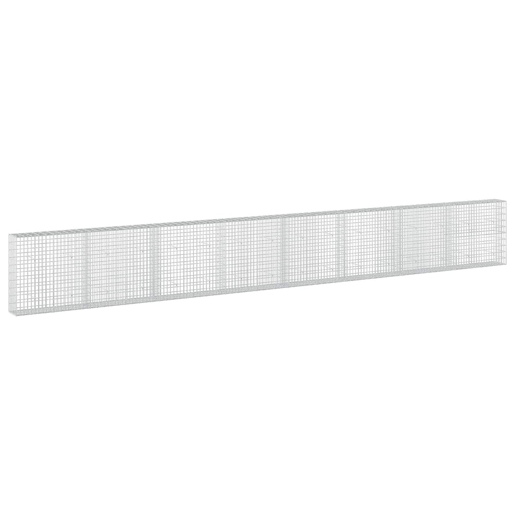 vidaXL Gabion z drutu 3,5 mm i siatką 5x10 cm 800x30x100 cm