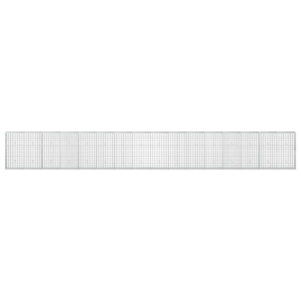 vidaXL Gabion z drutu 3,5 mm i siatką 5x10 cm 800x30x100 cm
