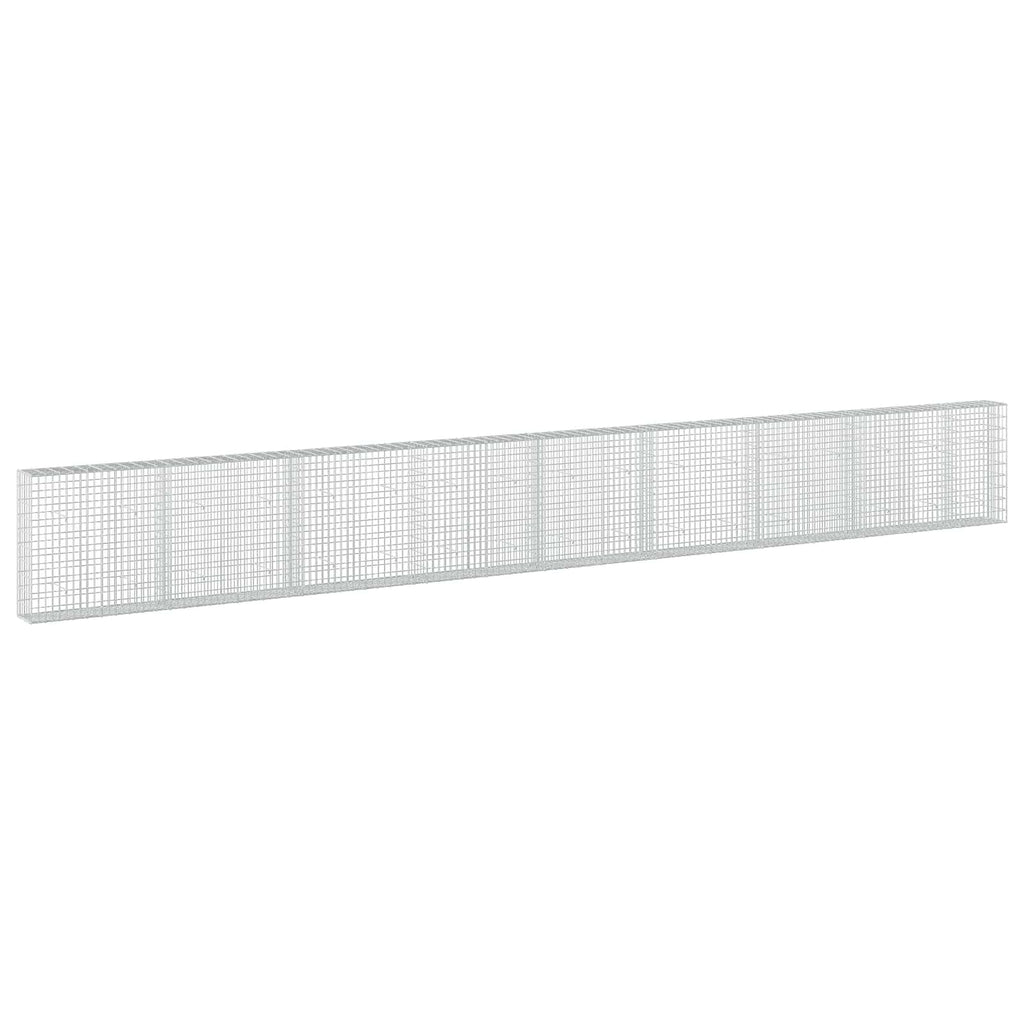 vidaXL Gabion z drutu 3,5 mm i siatką 5x10 cm 850x30x100 cm