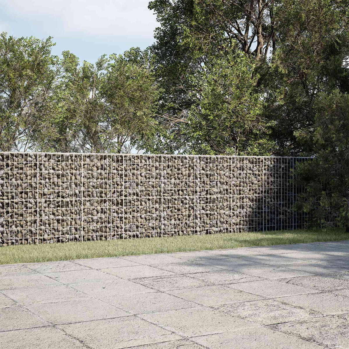 vidaXL Gabion z drutu 3,5 mm i siatką 5x10 cm 1100x30x100 cm