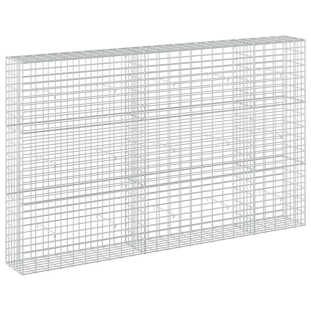 vidaXL Gabion z drutu 3,5 mm i siatką 5x10 cm 250x30x150 cm