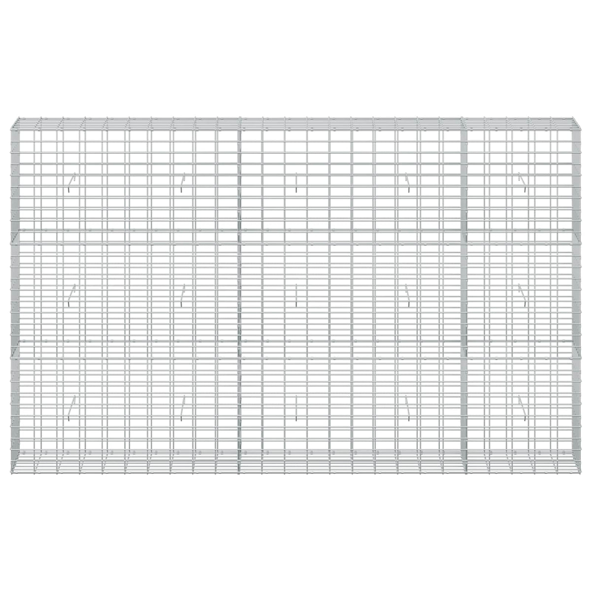 vidaXL Gabion z drutu 3,5 mm i siatką 5x10 cm 250x30x150 cm
