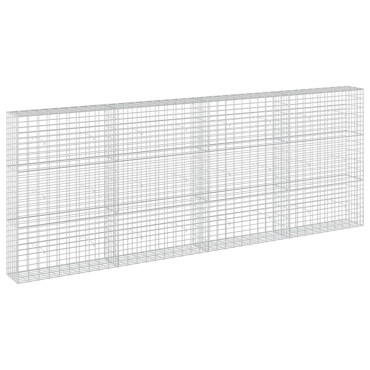 vidaXL Gabion z drutu 3,5 mm i siatką 5x10 cm 400x30x150 cm