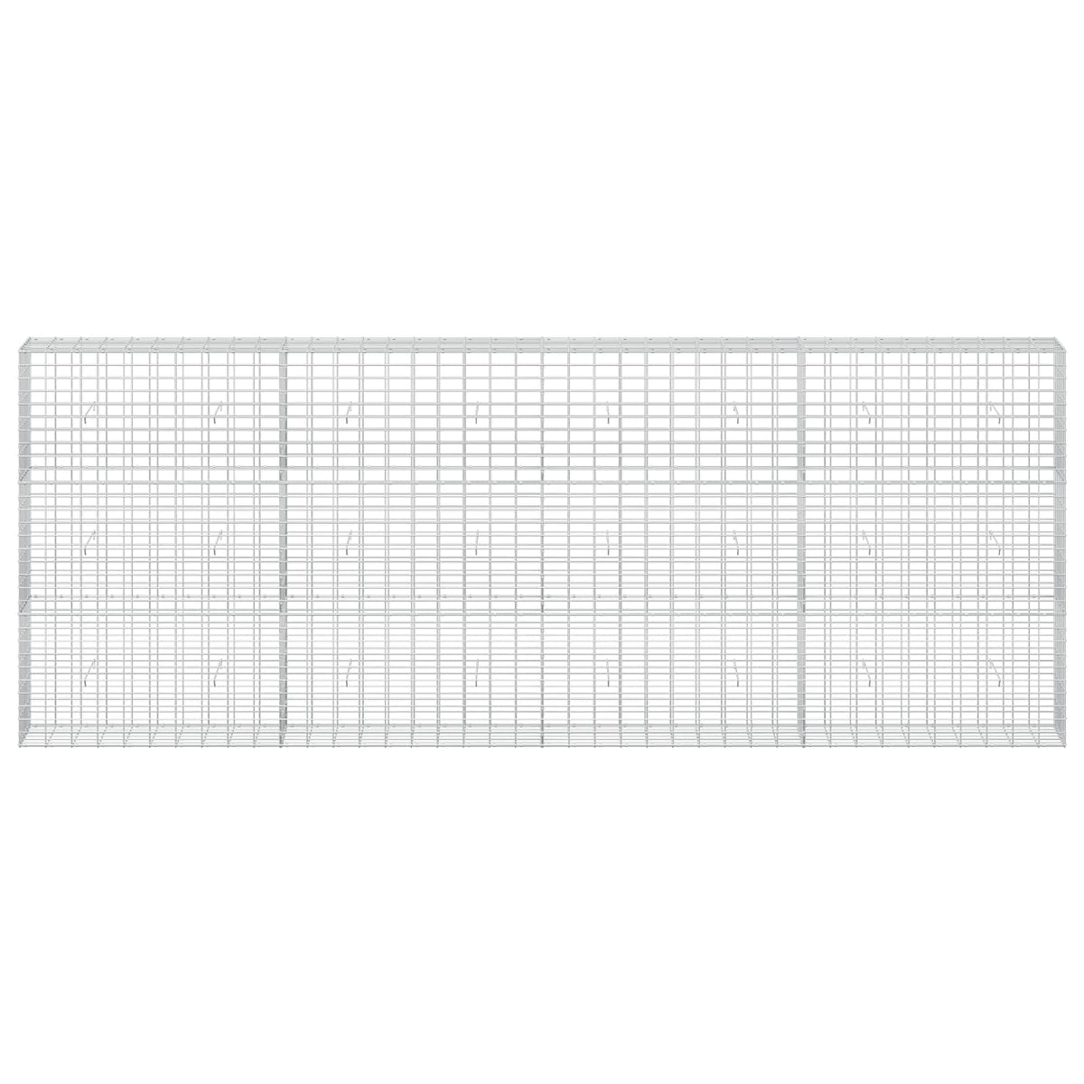 vidaXL Gabion z drutu 3,5 mm i siatką 5x10 cm 400x30x150 cm