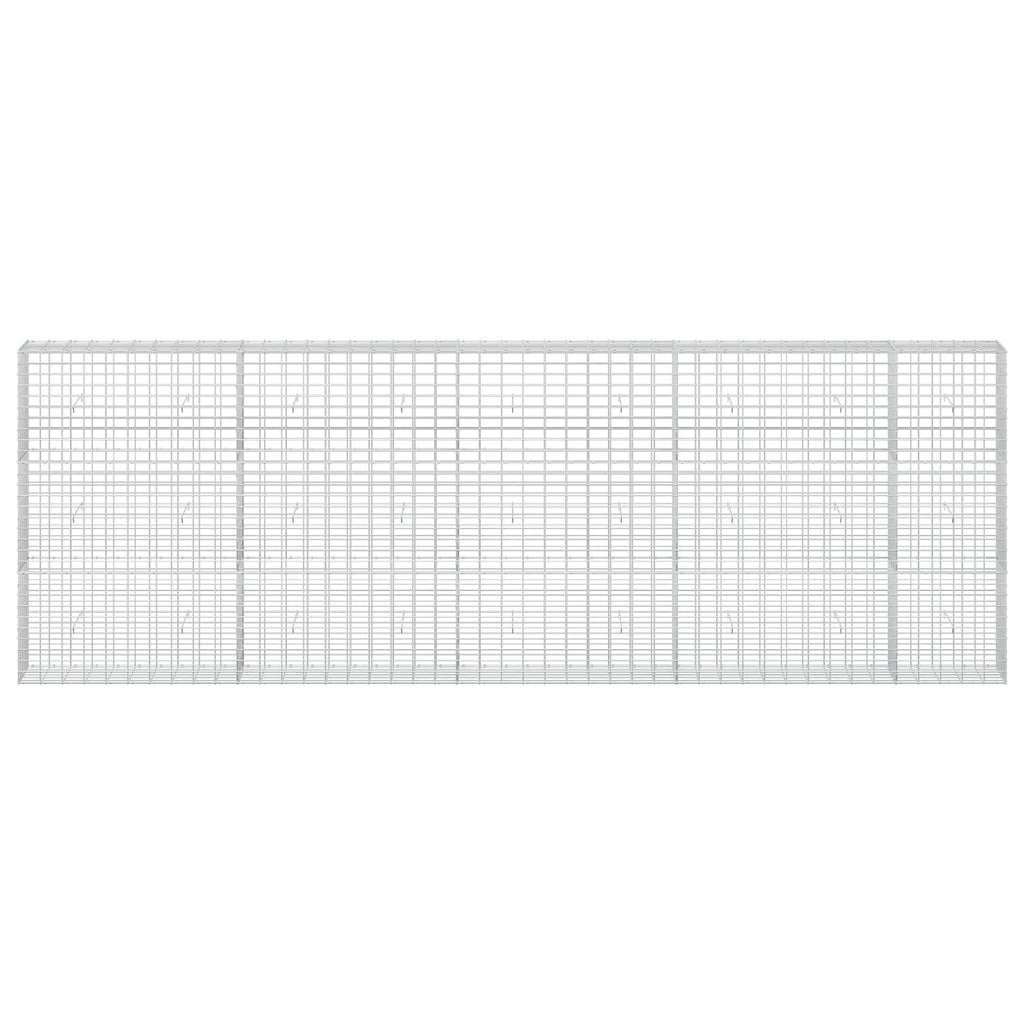 vidaXL Gabion z drutu 3,5 mm i siatką 5x10 cm 450x30x150 cm