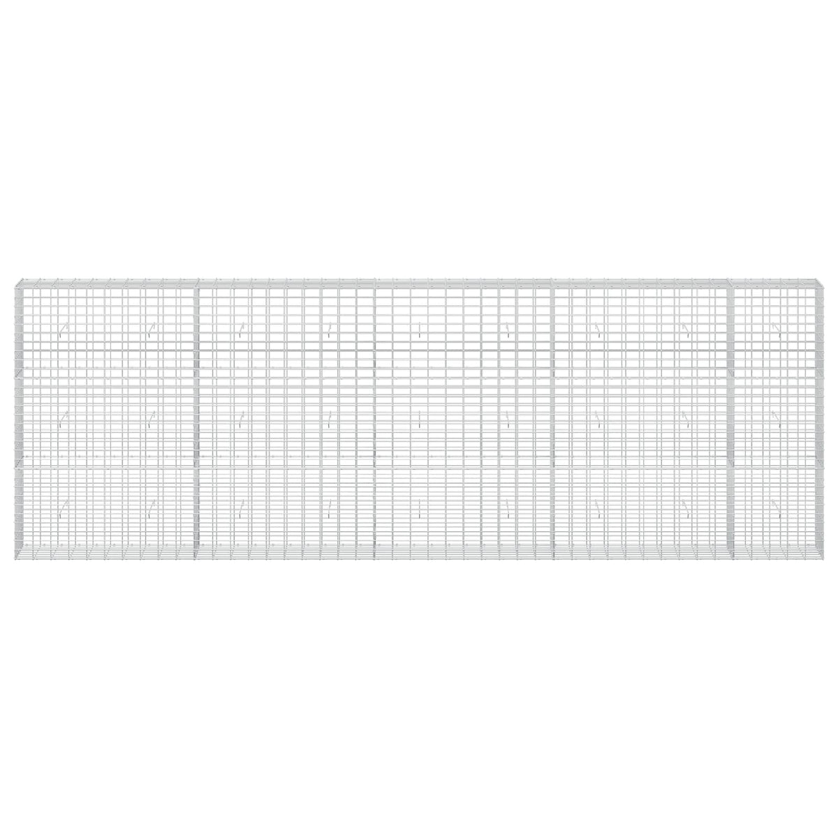 vidaXL Gabion z drutu 3,5 mm i siatką 5x10 cm 450x30x150 cm