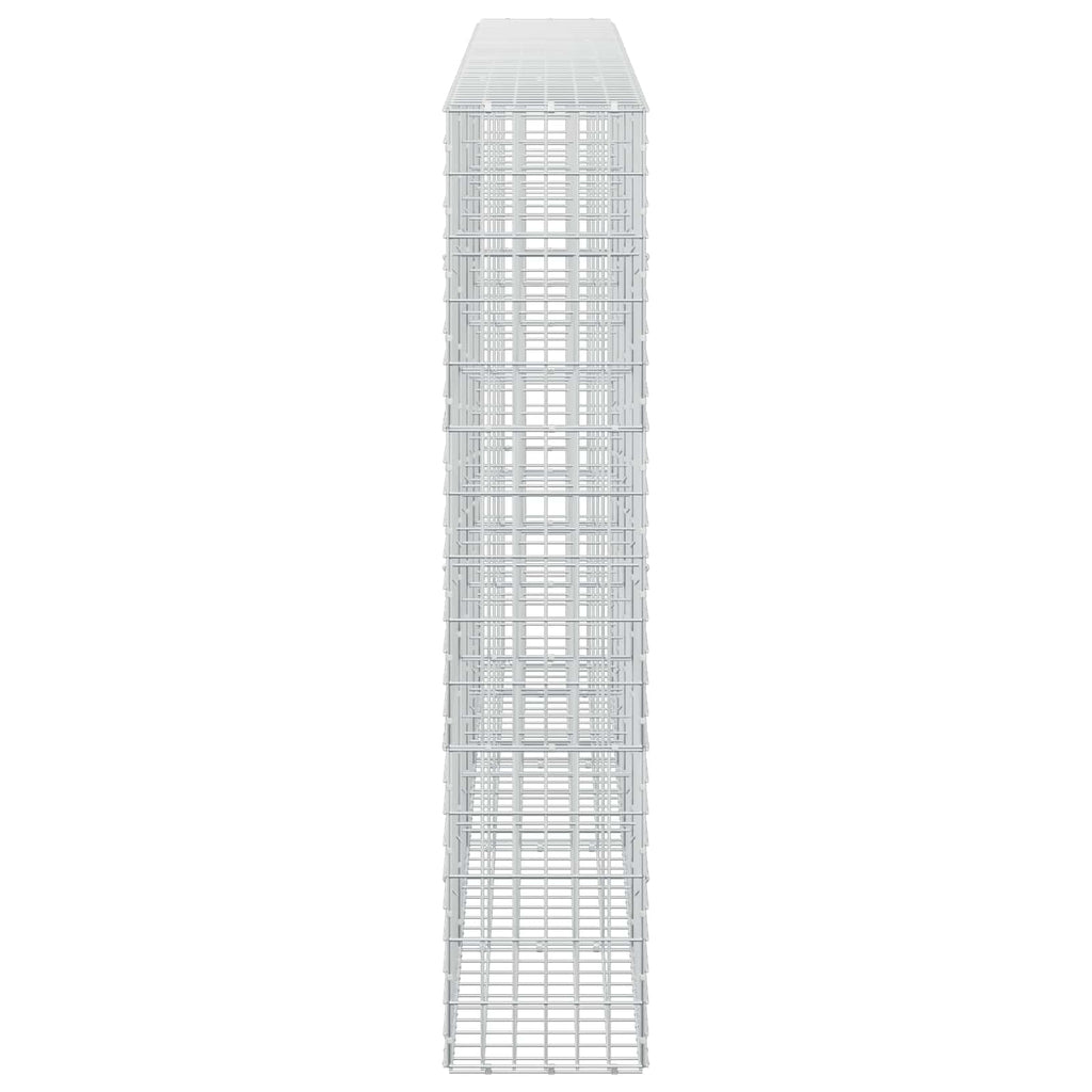 vidaXL Gabion z drutu 3,5 mm i siatką 5x10 cm 450x30x150 cm