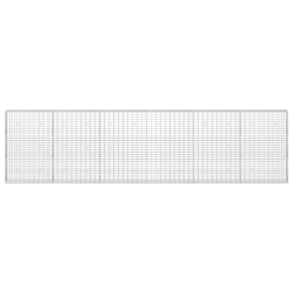 vidaXL Gabion z drutu 3,5 mm i siatką 5x10 cm 600x30x150 cm