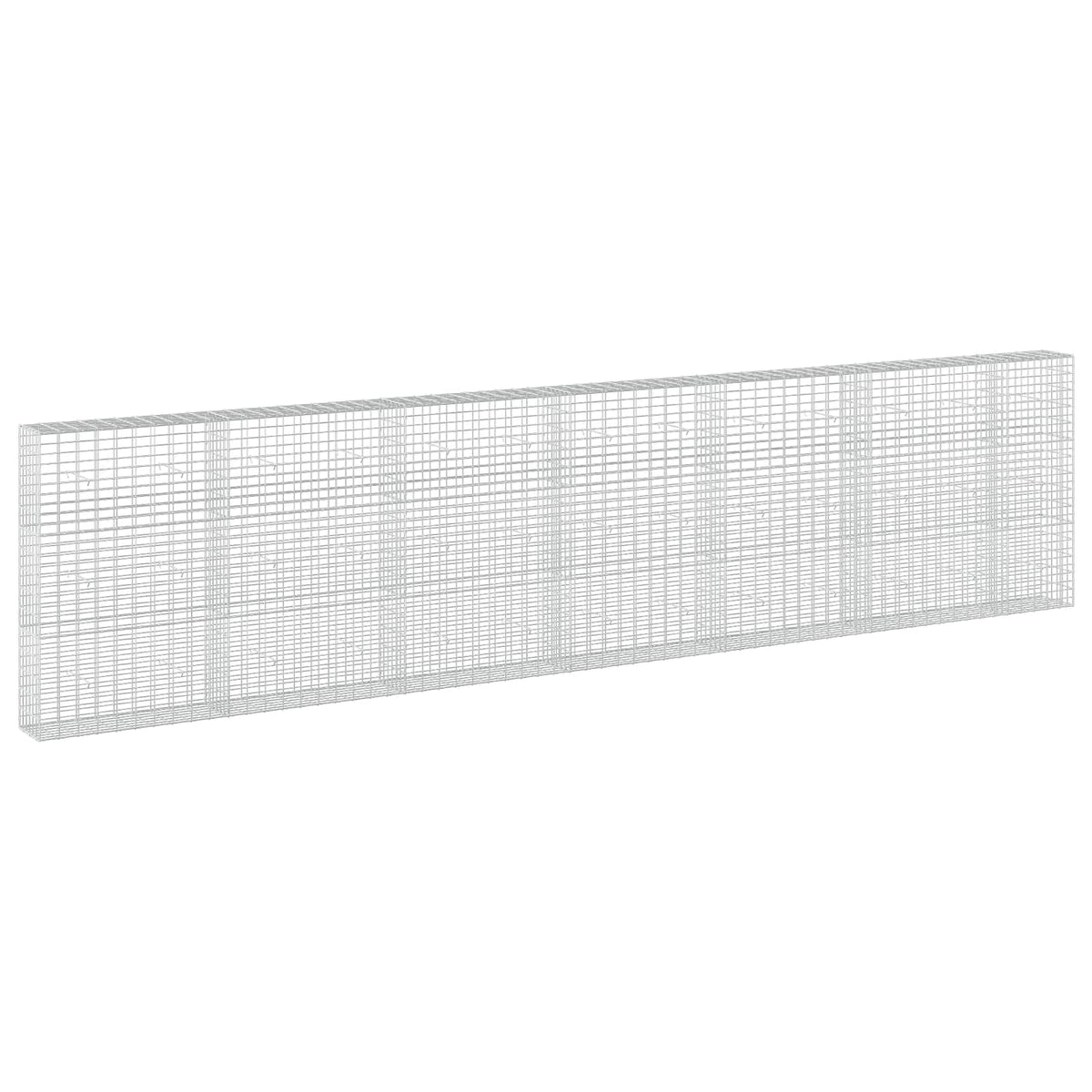 vidaXL Gabion z drutu 3,5 mm i siatką 5x10 cm 650x30x150 cm