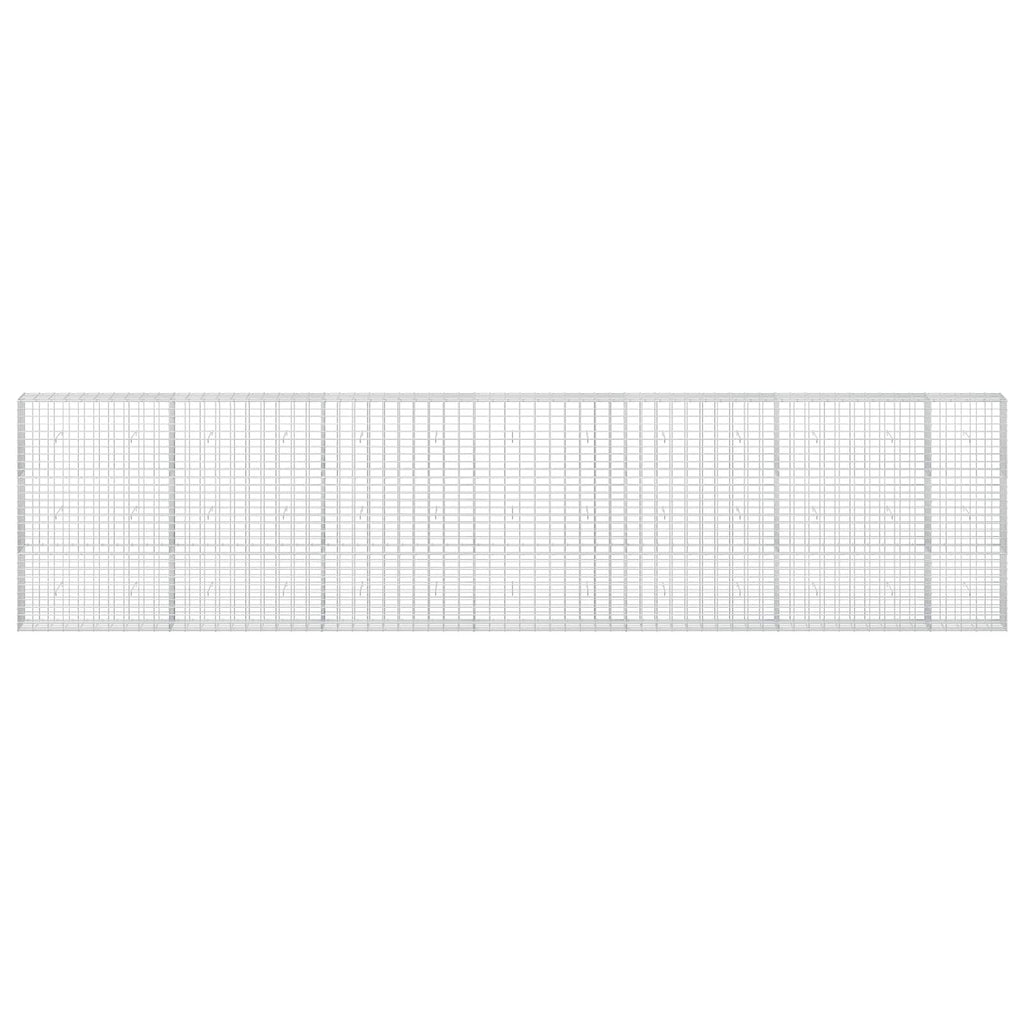 vidaXL Gabion z drutu 3,5 mm i siatką 5x10 cm 650x30x150 cm