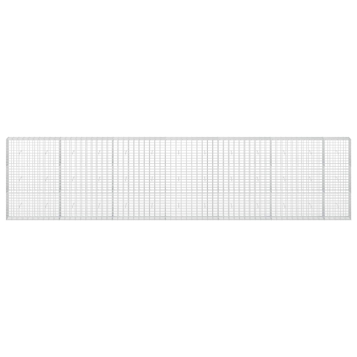 vidaXL Gabion z drutu 3,5 mm i siatką 5x10 cm 650x30x150 cm