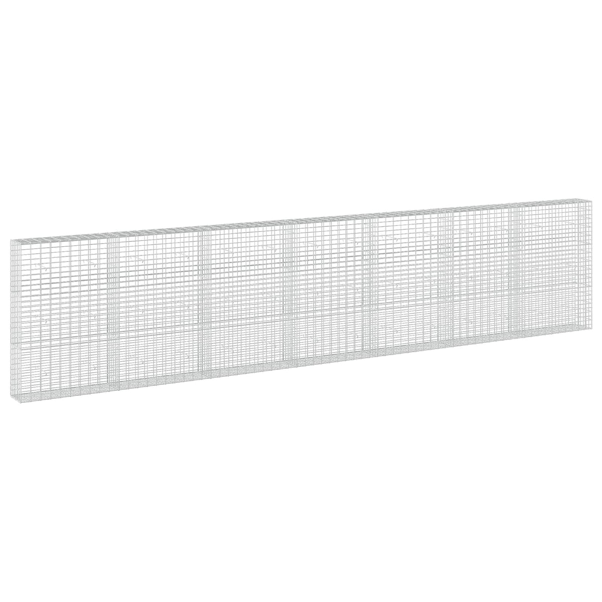 vidaXL Gabion z drutu 3,5 mm i siatką 5x10 cm 700x30x150 cm