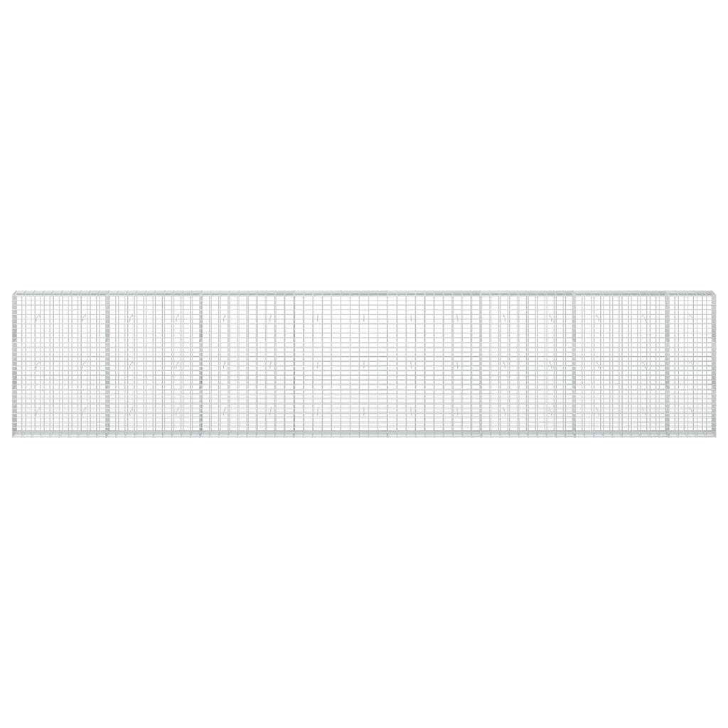 vidaXL Gabion z drutu 3,5 mm i siatką 5x10 cm 750x30x150 cm