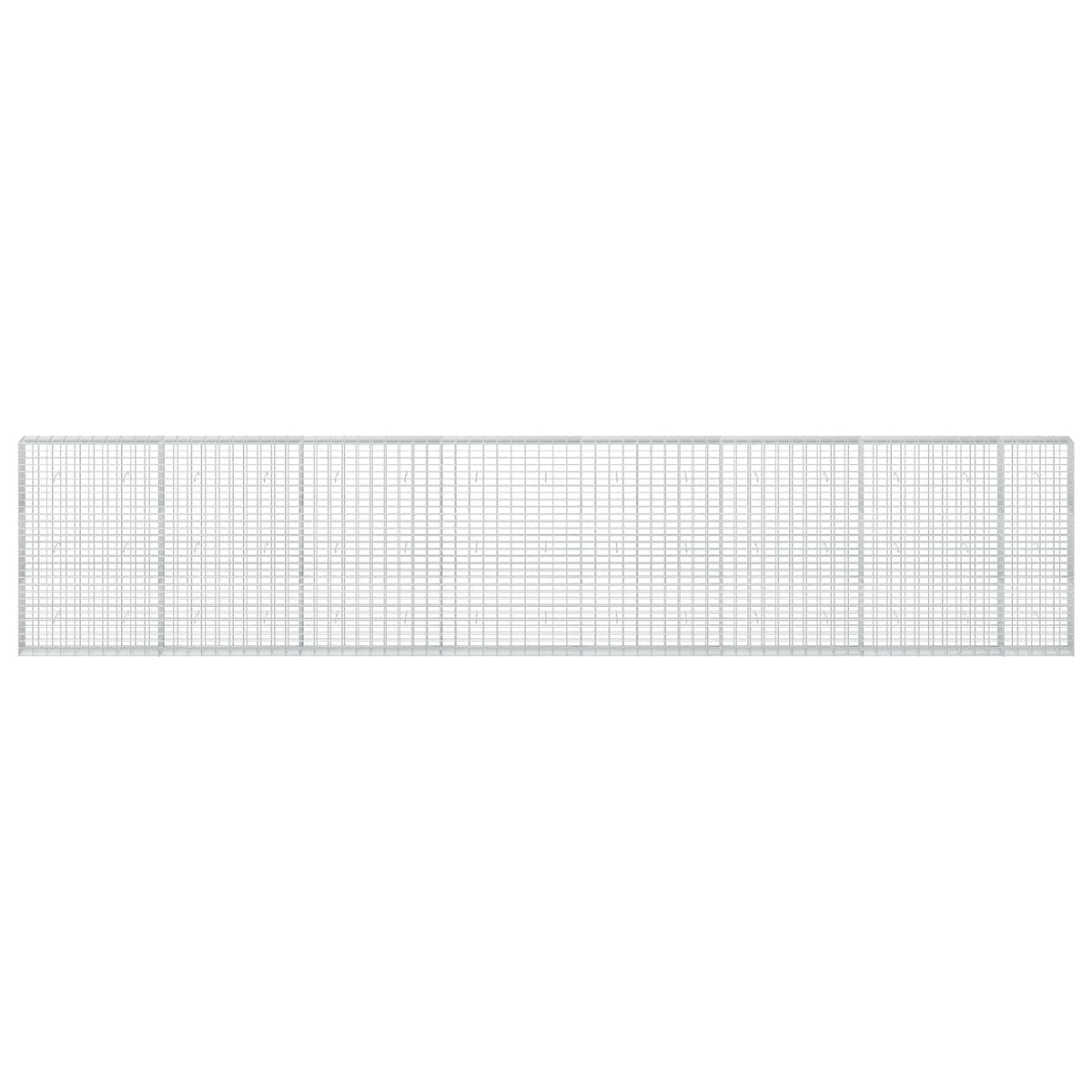 vidaXL Gabion z drutu 3,5 mm i siatką 5x10 cm 750x30x150 cm