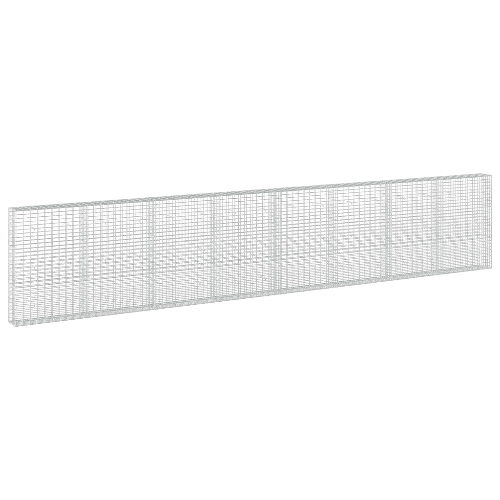 vidaXL Gabion z drutu 3,5 mm i siatką 5x10 cm 800x30x150 cm