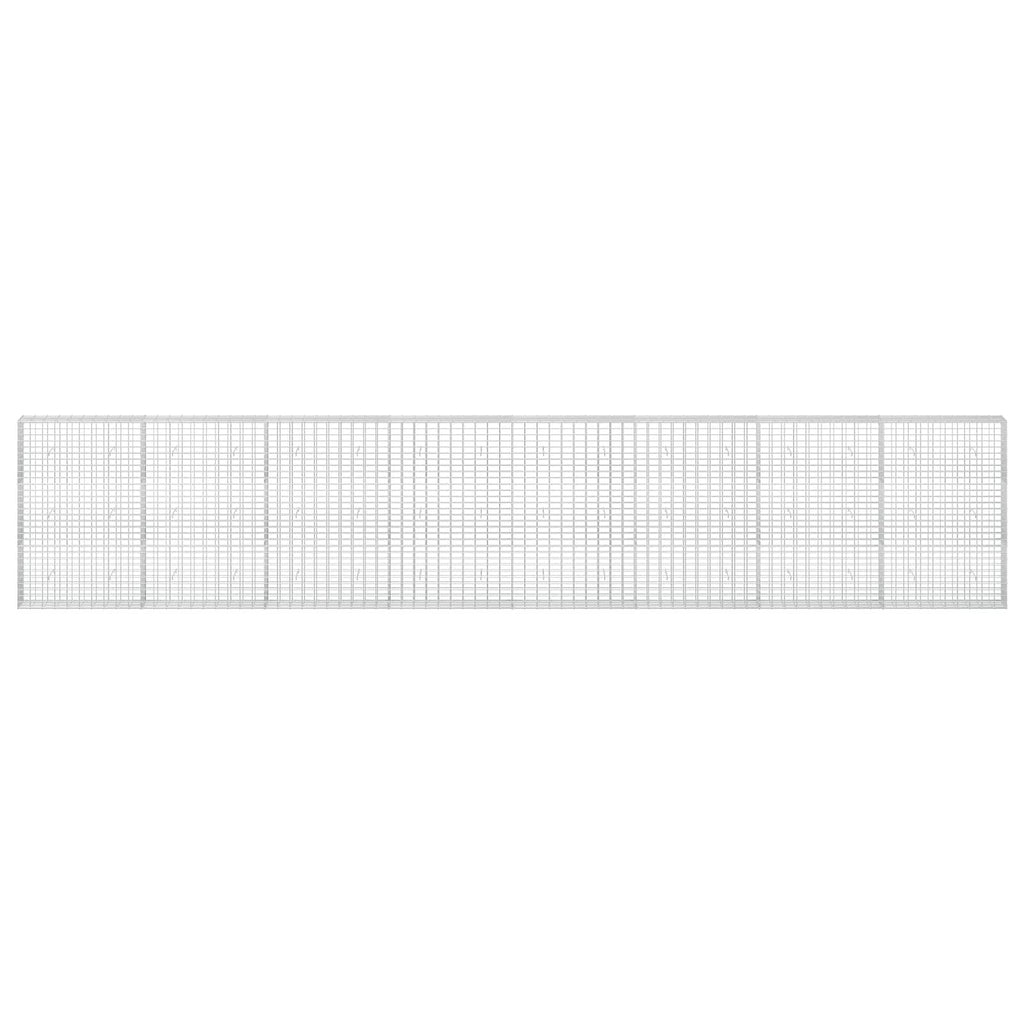 vidaXL Gabion z drutu 3,5 mm i siatką 5x10 cm 800x30x150 cm
