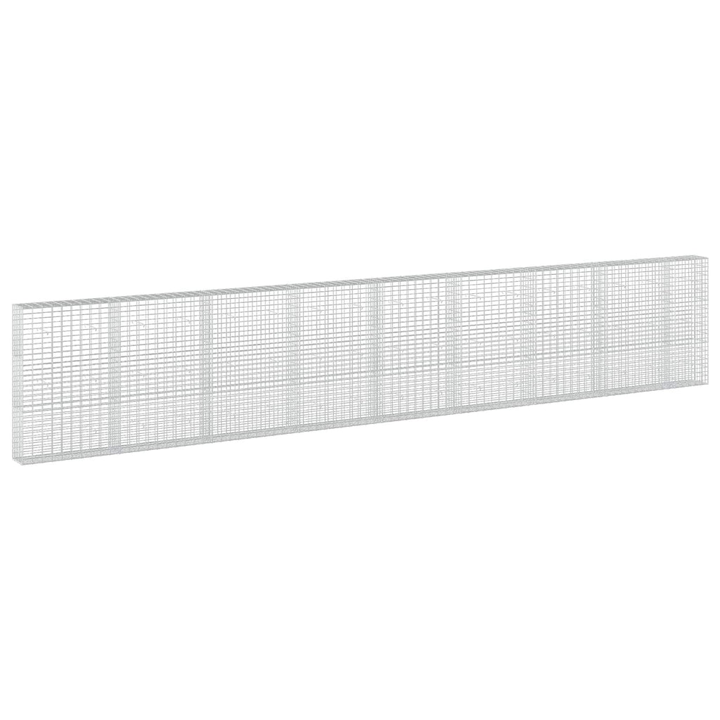 vidaXL Gabion z drutu 3,5 mm i siatką 5x10 cm 850x30x150 cm