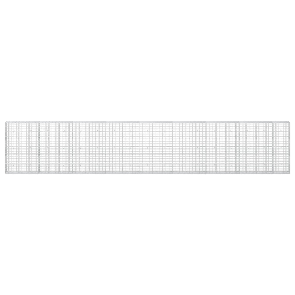 vidaXL Gabion z drutu 3,5 mm i siatką 5x10 cm 850x30x150 cm