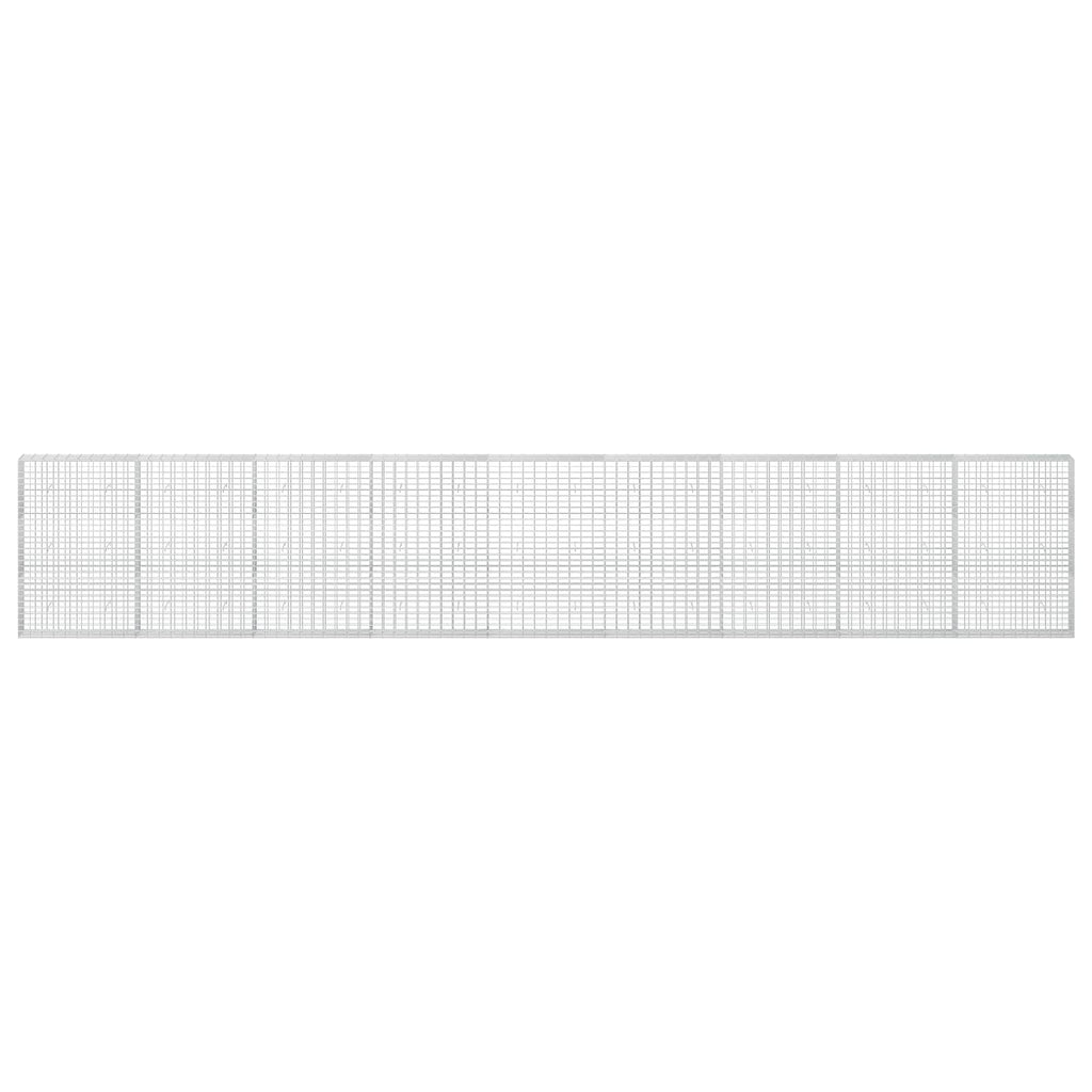vidaXL Gabion z drutu 3,5 mm i siatką 5x10 cm 900x30x150 cm