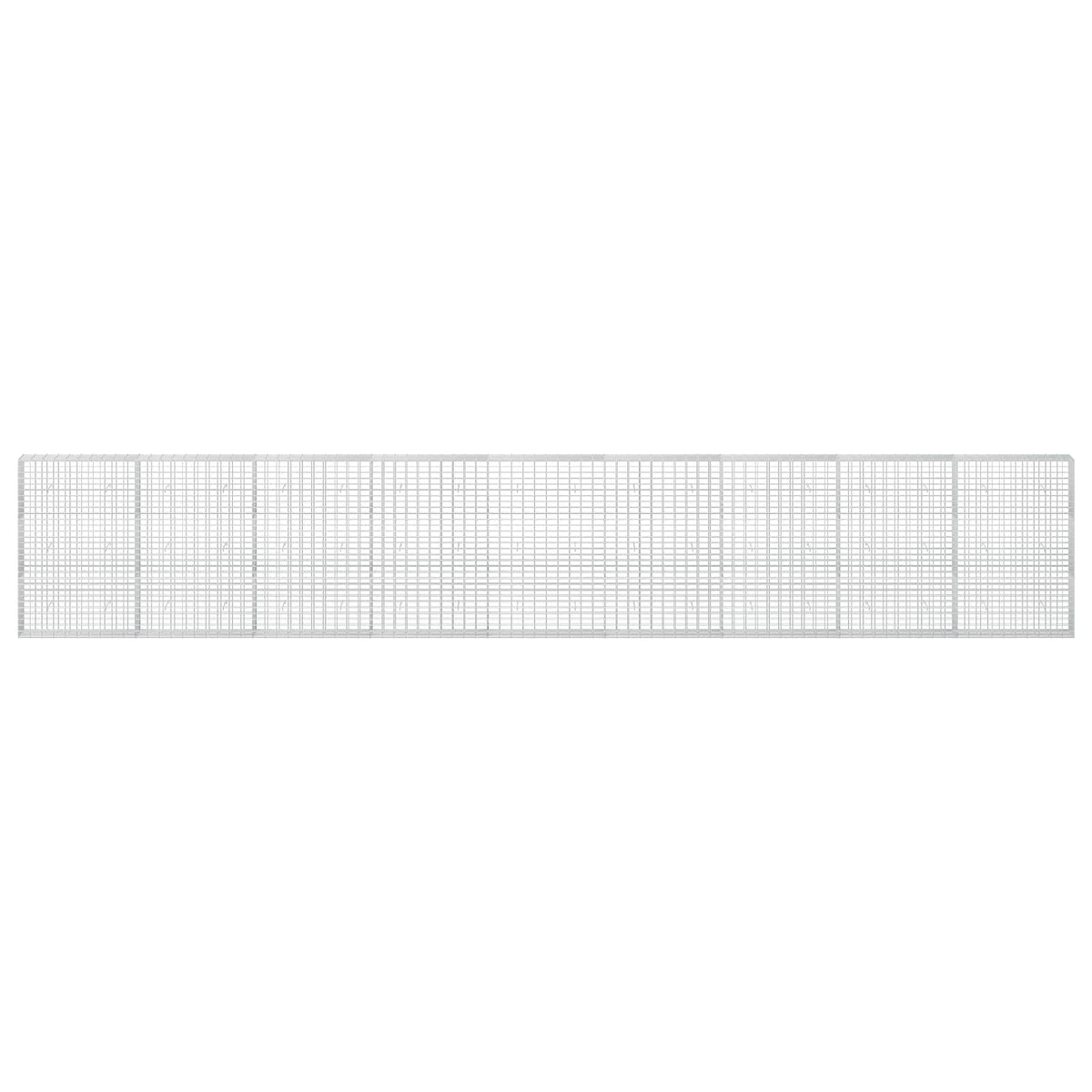 vidaXL Gabion z drutu 3,5 mm i siatką 5x10 cm 900x30x150 cm