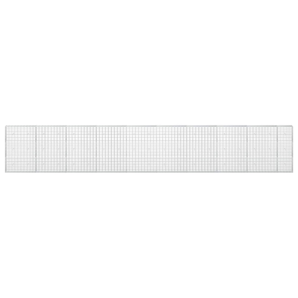 vidaXL Gabion z drutu 3,5 mm i siatką 5x10 cm 950x30x150 cm