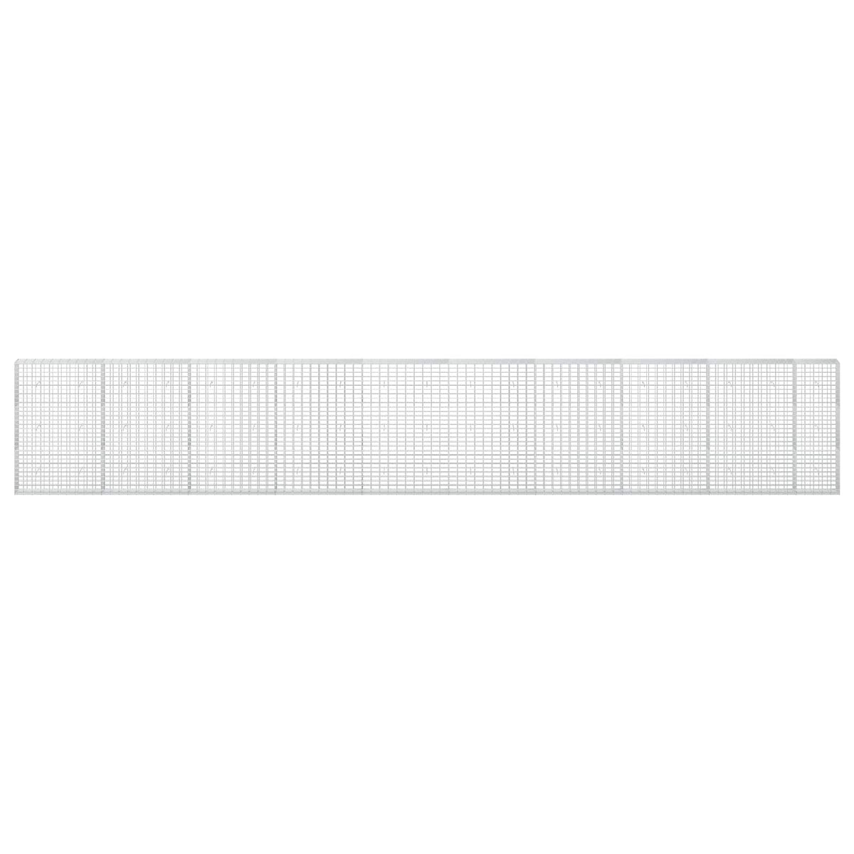 vidaXL Gabion z drutu 3,5 mm i siatką 5x10 cm 950x30x150 cm