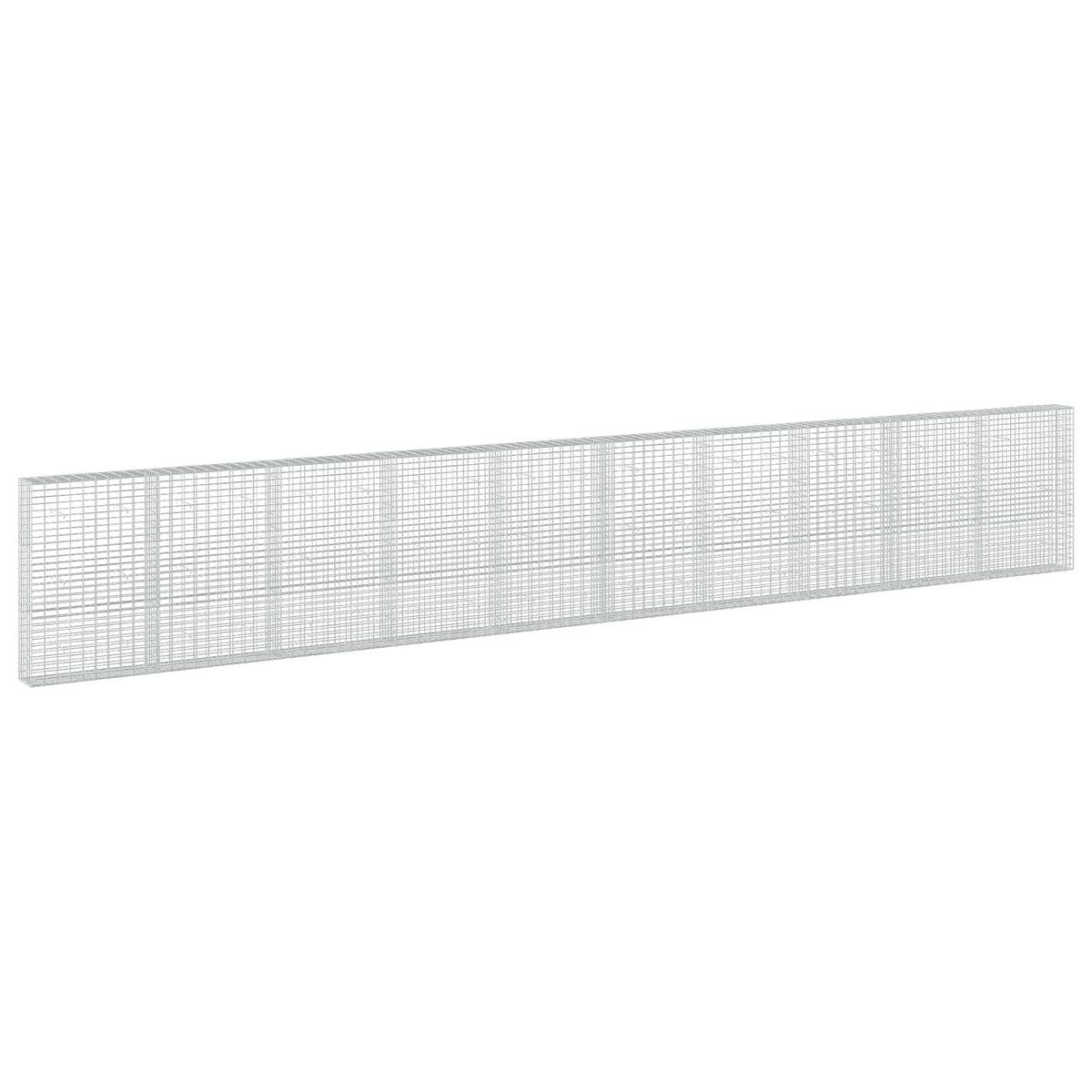 vidaXL Gabion z drutu 3,5 mm i siatką 5x10 cm 1000x30x150 cm