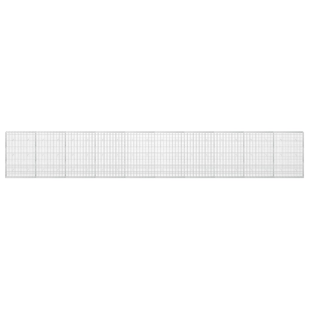 vidaXL Gabion z drutu 3,5 mm i siatką 5x10 cm 1000x30x150 cm