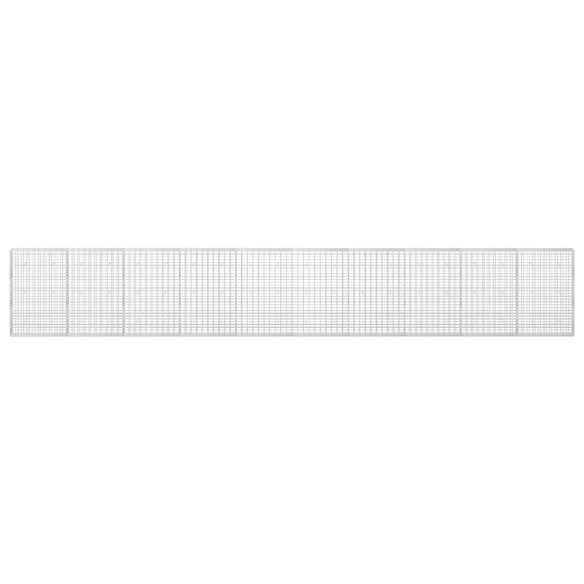 vidaXL Gabion z drutu 3,5 mm i siatką 5x10 cm 1000x30x150 cm