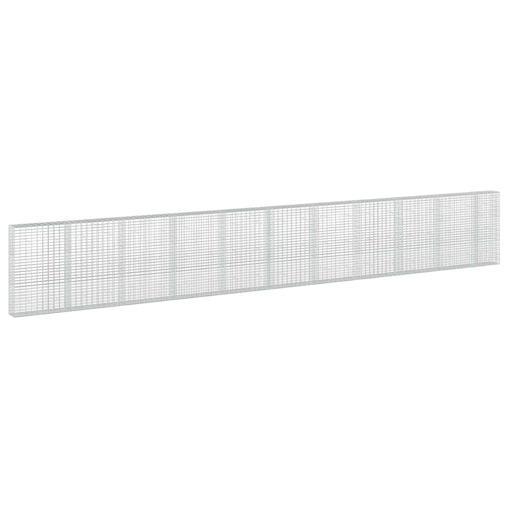 vidaXL Gabion z drutu 3,5 mm i siatką 5x10 cm 1050x30x150 cm