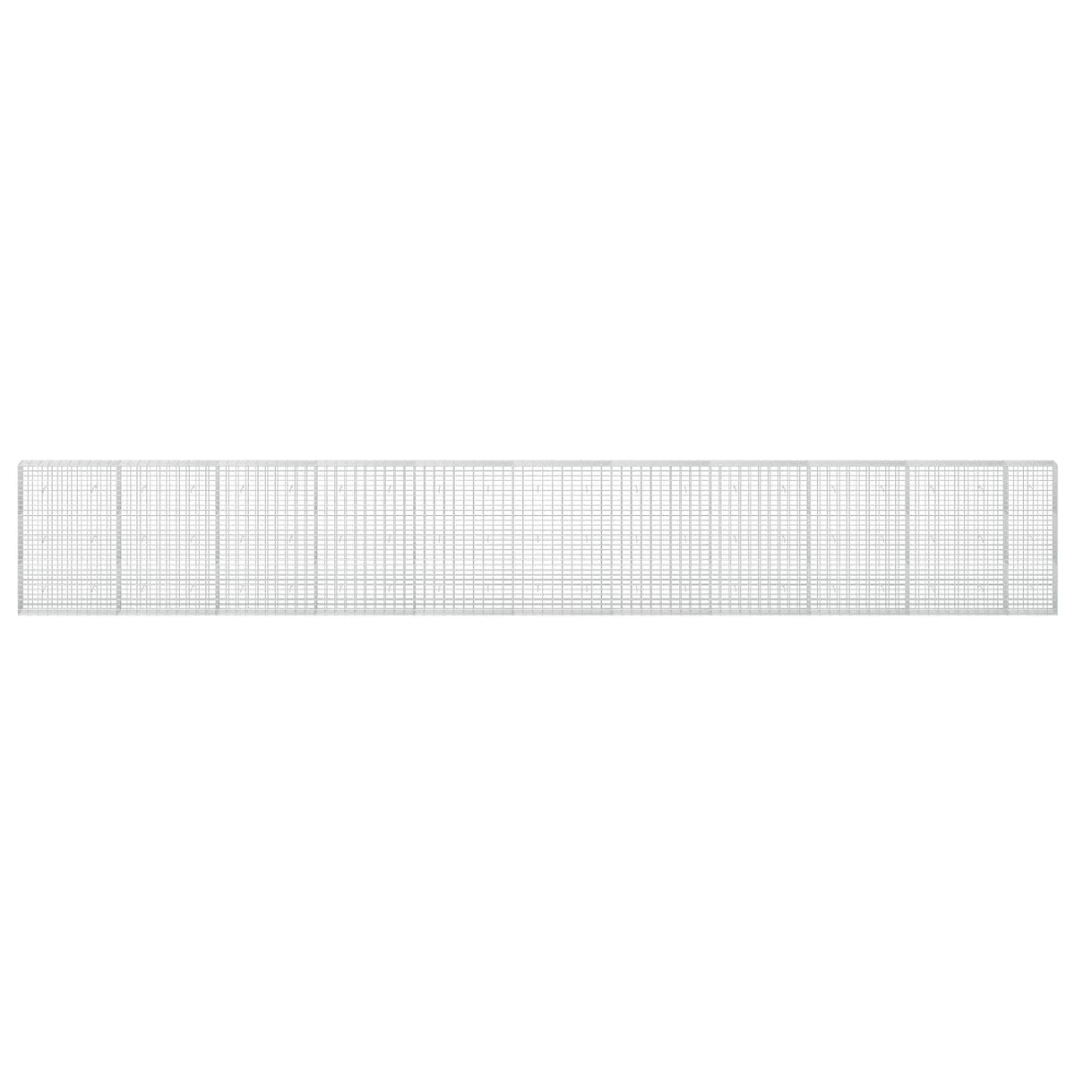 vidaXL Gabion z drutu 3,5 mm i siatką 5x10 cm 1050x30x150 cm