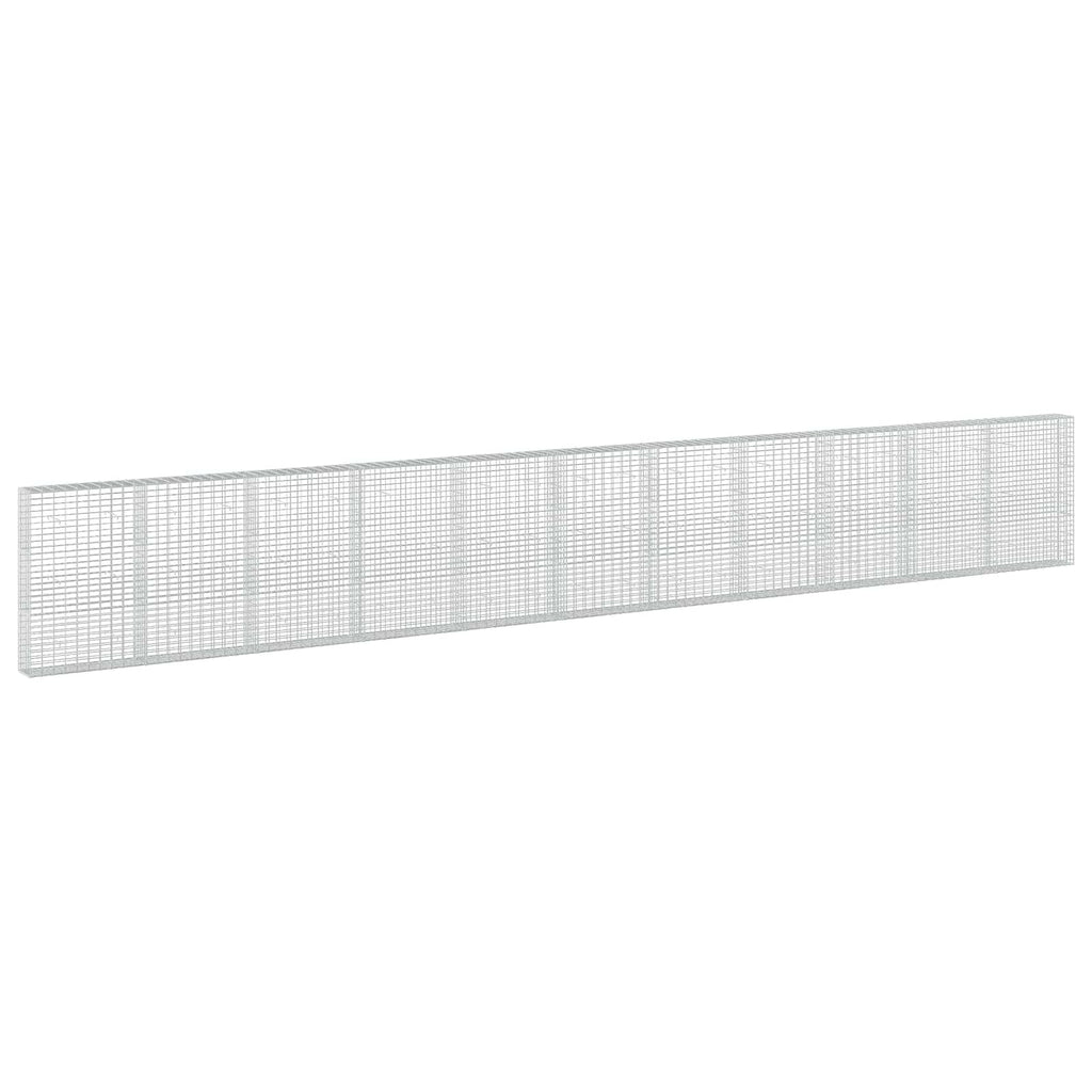 vidaXL Gabion z drutu 3,5 mm i siatką 5x10 cm 1100x30x150 cm